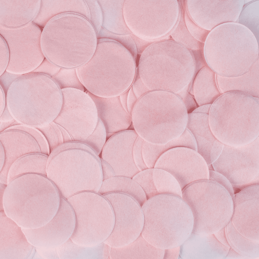 Blush confetti circles - five handfuls