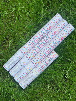 CONFETTI CANNONS | Flutter, Darlings! Confetti