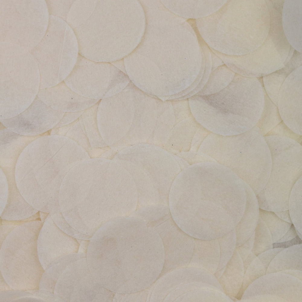 Ivory confetti circles - five handfuls | Flutter, Darlings! Confetti