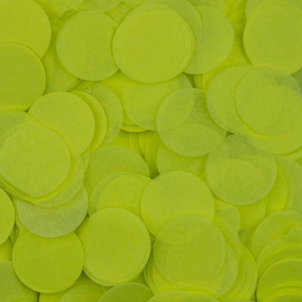 Lucid Green confetti circles  - five handfuls