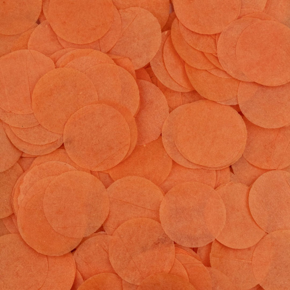 Orange Soda confetti circles - five handfuls