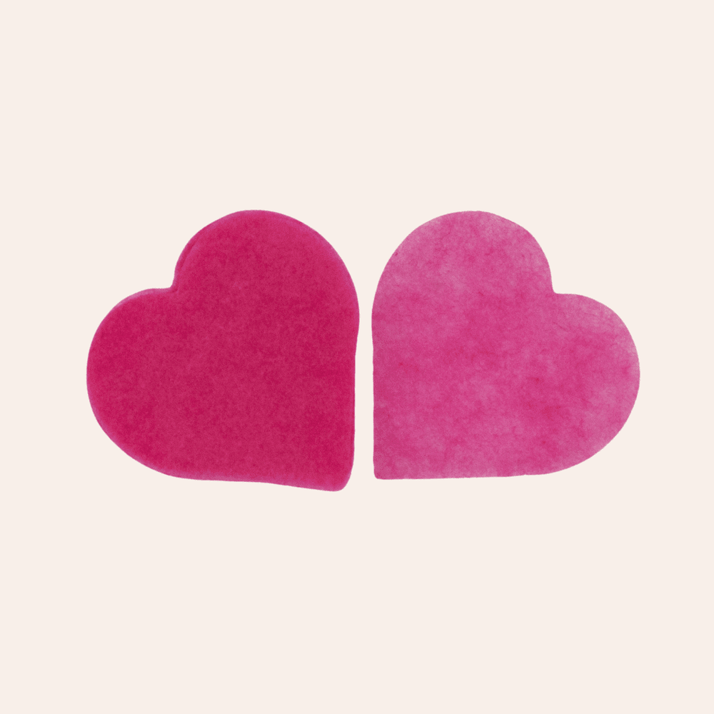 Rhubarb confetti hearts - five handfuls | Flutter, Darlings! Confetti