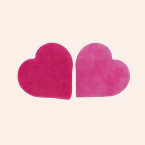 Rhubarb confetti hearts - five handfuls | Flutter, Darlings! Confetti