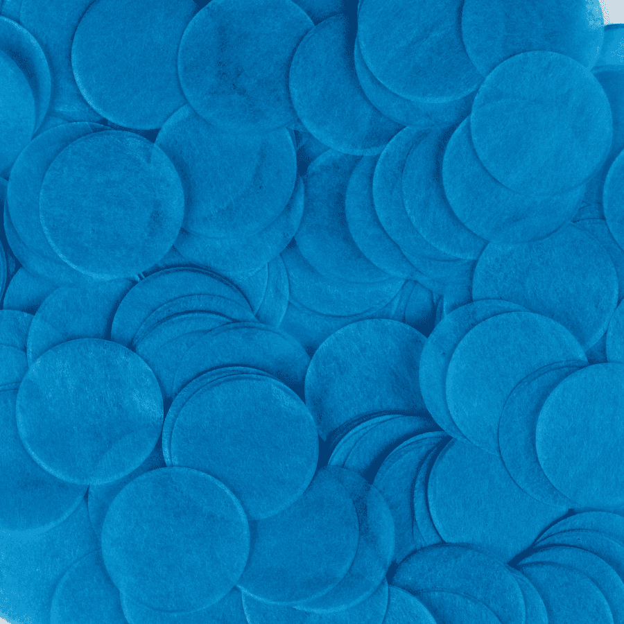 blue biodegradable paper confetti - 0