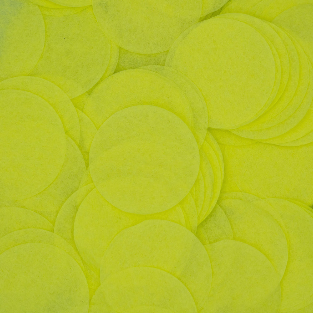 Neon green biodegradable wedding confetti Flutter Darlings