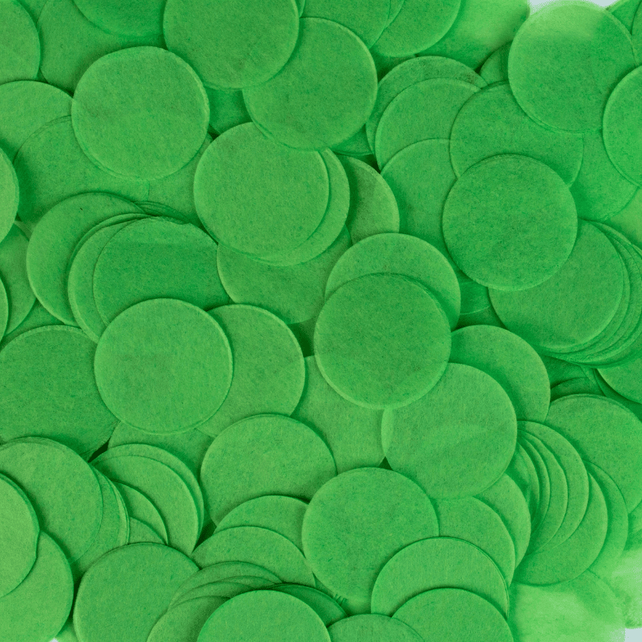 Mile Green confetti circles - five handfuls