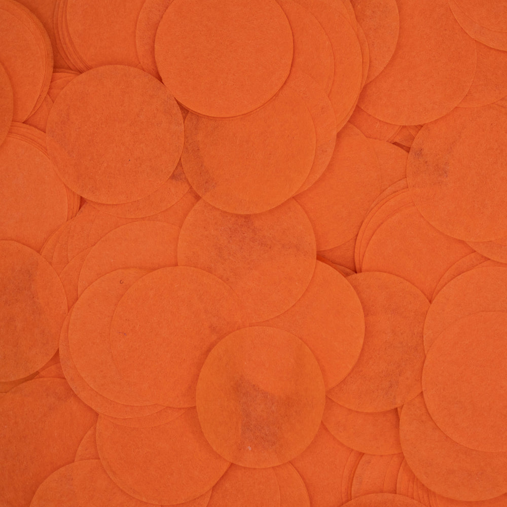 Orange confetti - biodegradable wedding confetti - Flutter, Darlings!