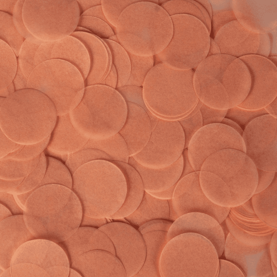 Peach confetti - biodegradable wedding confetti - Flutter Darlings