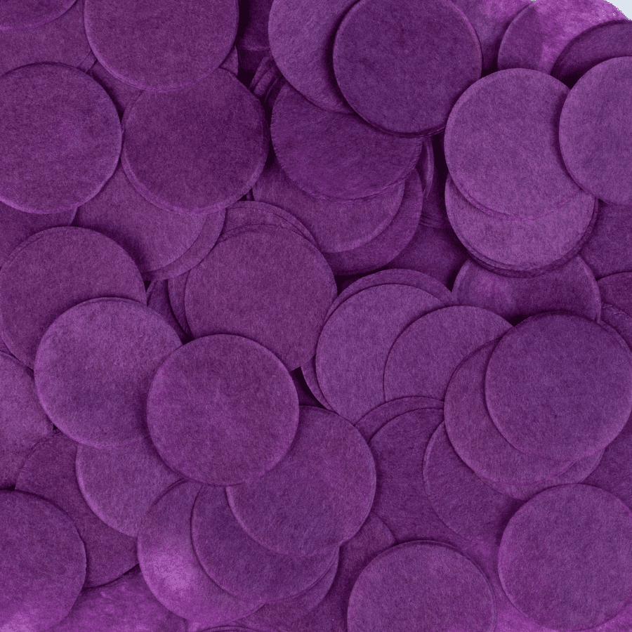 Purple Rain confetti circles - five handfuls