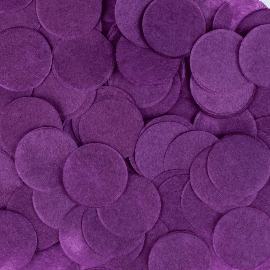 Purple Rain confetti circles - five handfuls | Flutter, Darlings! Confetti