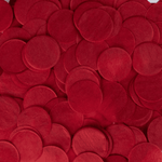 Red, Red confetti circles - five handfuls