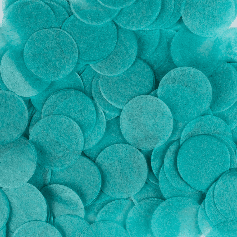 Sea Blue confetti circles - five handfuls